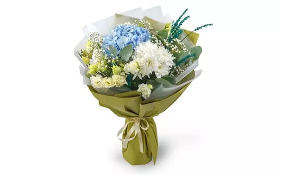 Букет с гортензией Фея воздуха