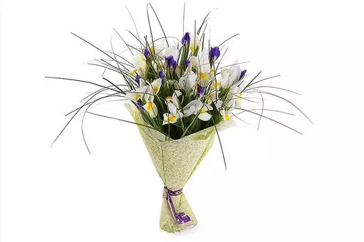 Букет с ирисами Ириска