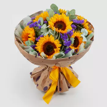 Букет с подсолнухами Ах, лето!