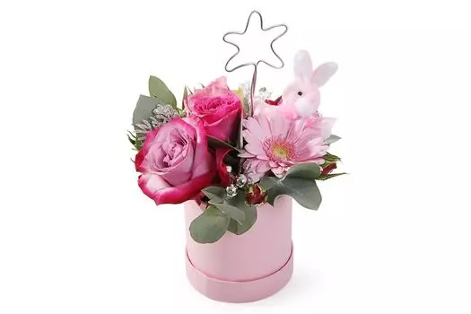 Букет Созвездие зайки в коробке