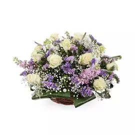 Букет Три поры в корзине