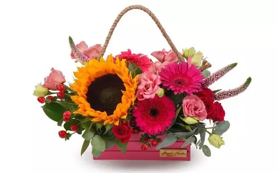 Букет в кашпо Осенний Прованс