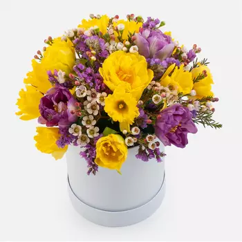 Букет в коробке Альпийские луга