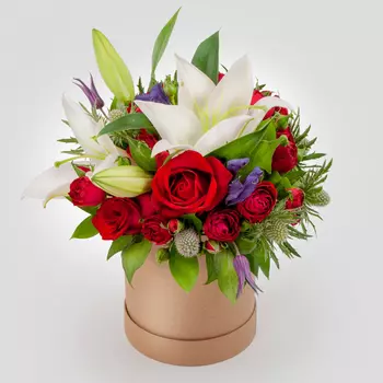 Букет в коробке Белая звезда