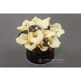 Букет в коробке Белое солнце