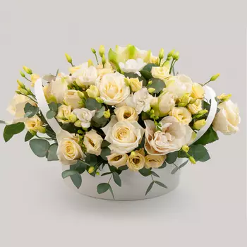 Букет в коробке Белый сон