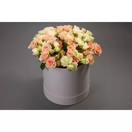 Букет в коробке Легкий румянец