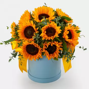 Букет в коробке Летнее золото