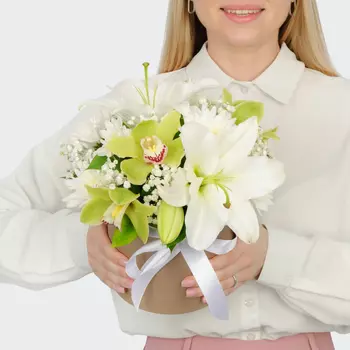 Букет в коробке По зову души