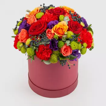 Букет в коробке Сияние юности