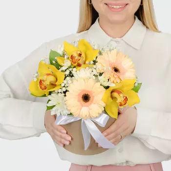 Букет в коробке Вдохновение любви