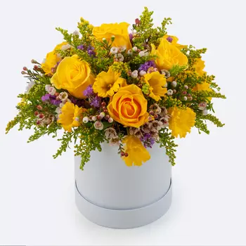 Букет в коробке Золото весны