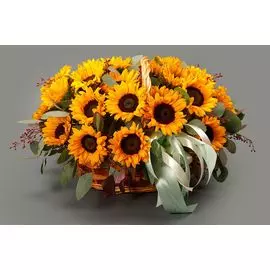 Букет в корзине Летняя лирика