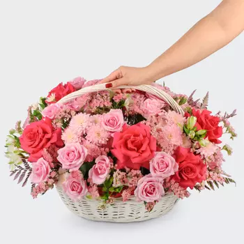 Букет в корзине Мечтаю о тебе