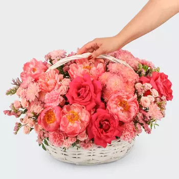 Букет в корзине Счастье без границ