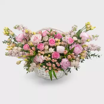 Букет в корзине Тайный сад