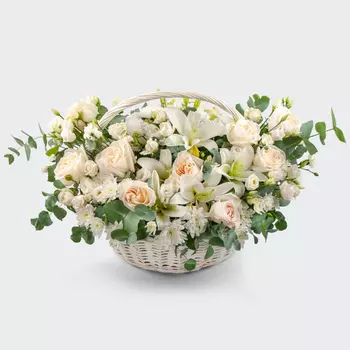 Букет в корзине Воздушные замки