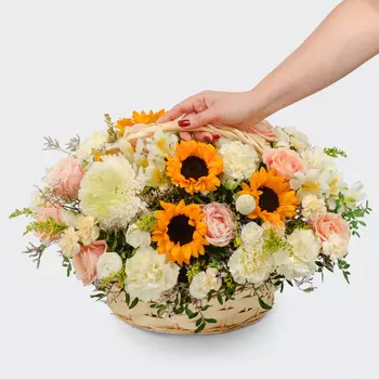 Букет в козине Утренний променад