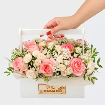 Букет в ящике Ключи от сада