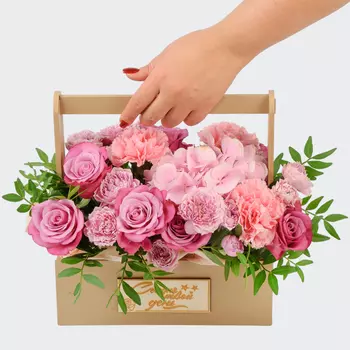 Букет в ящике Летние посиделки