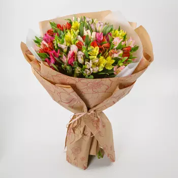 Букет Затерянный мир (21 альстромерия)