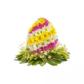 Композиция из хризантем Цветочное яйцо