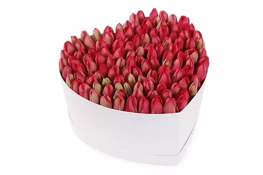 Композиция Весеннее вдохновение (макси), красная