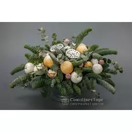 Композиция в кашпо Двенадцать месяцев