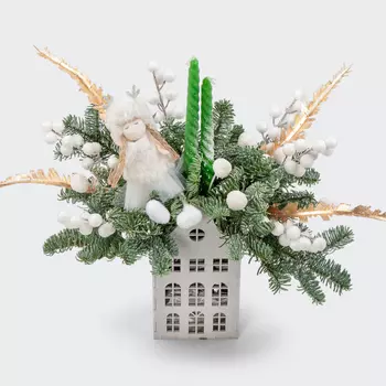 Композиция в кашпо Песня Рождества