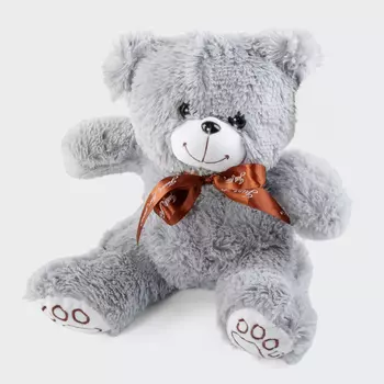 Мягкая игрушка "Медведь Бен" (серый)