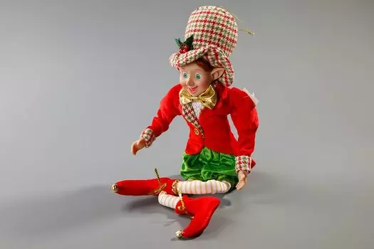 Мягкая игрушка «Сказочный шут» (в красно-зеленом)