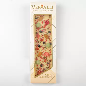 Шоколад белый Годжи, клюква, миндаль VERVALLI (110г)