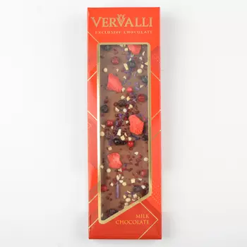 Шоколад молочный Клубника, манго, черника VERVALLI (110г)