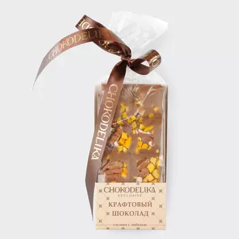 Шоколад молочный Крафтовый микс с пеканом и манго (50г)