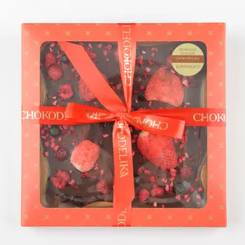 Шоколад темный Беррифест с украшением (180г)