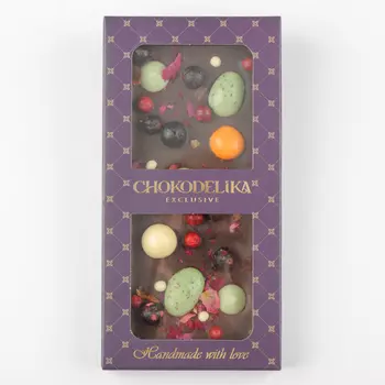 Шоколад темный Драгоценности с украшением (100г)