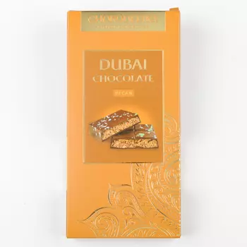 Шоколад темный Dubai Pecan с начинкой (180г)