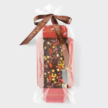 Шоколад темный Годжи и черника с украшением (50г)