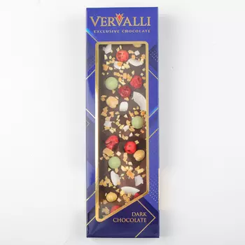 Шоколад темный Манго, фундук, кокос VERVALLI (110г)