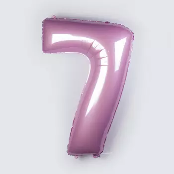 Воздушный шар «Цифра 7» (розовый)