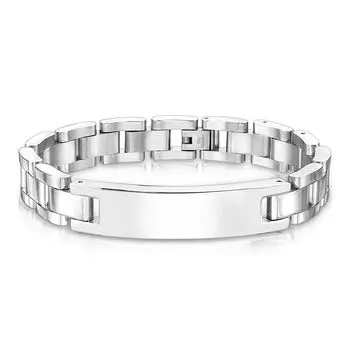 Браслет классический 10мм с пластиной для ID