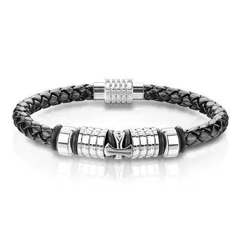 Браслет с крестом и магнитной застежкой