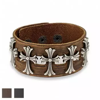 Браслет с латуневыми крестами