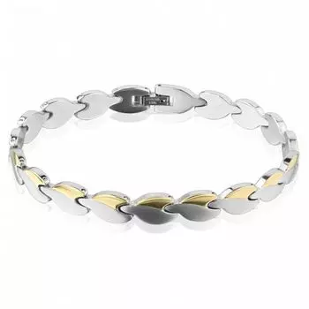 Браслет с плетением сердце