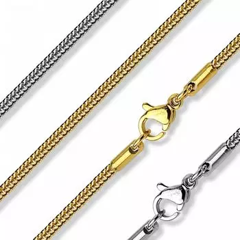 Цепь с плетением квадратная змея