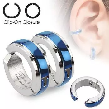 Клипсы с синим центром