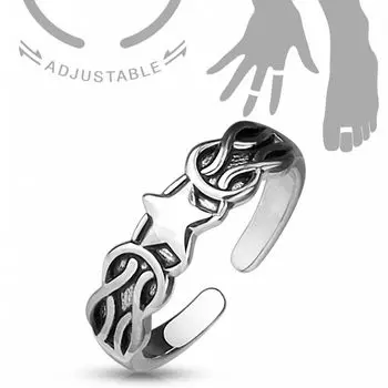 Кольцо, Латунь с родиевым покрытием, артикул R-A16526 (Размер 13)