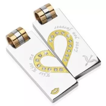 Подвеска Одно сердце на двоих