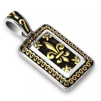 Подвеска Золотая королевская лилия