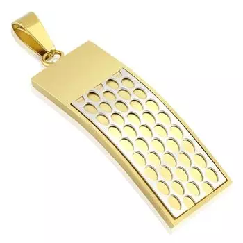 Подвеска золотая с сотами